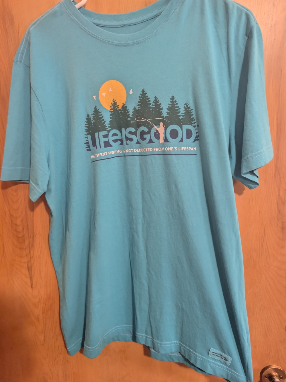 Life is Good Men’s Teal Graphic T-Shirt